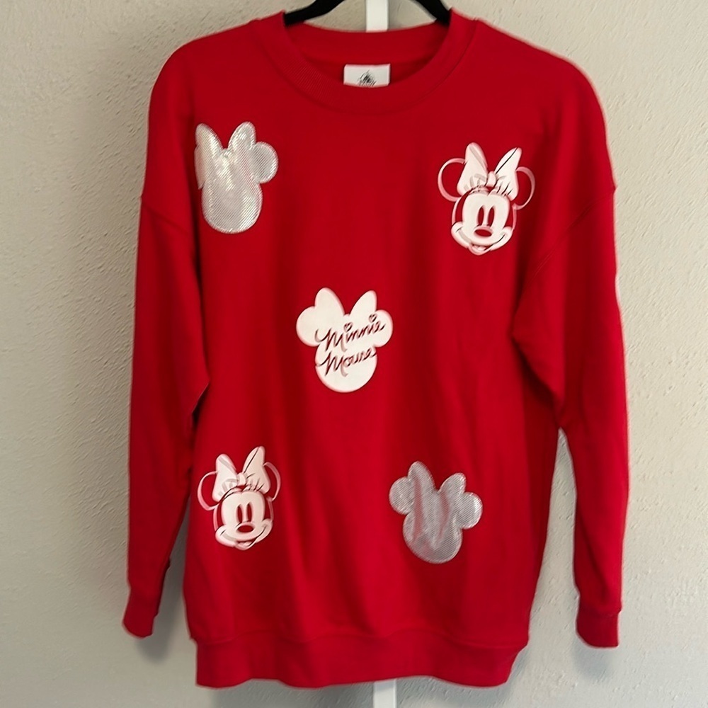 NWOT Disney Minnie Mouse red size small sweatshirt